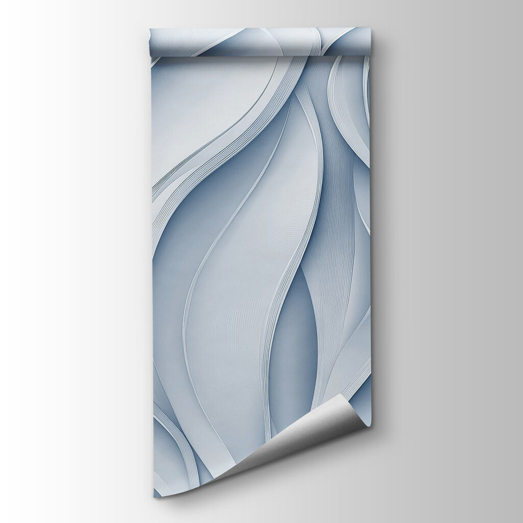 White and grey wavy lines White and grey wavy lines
