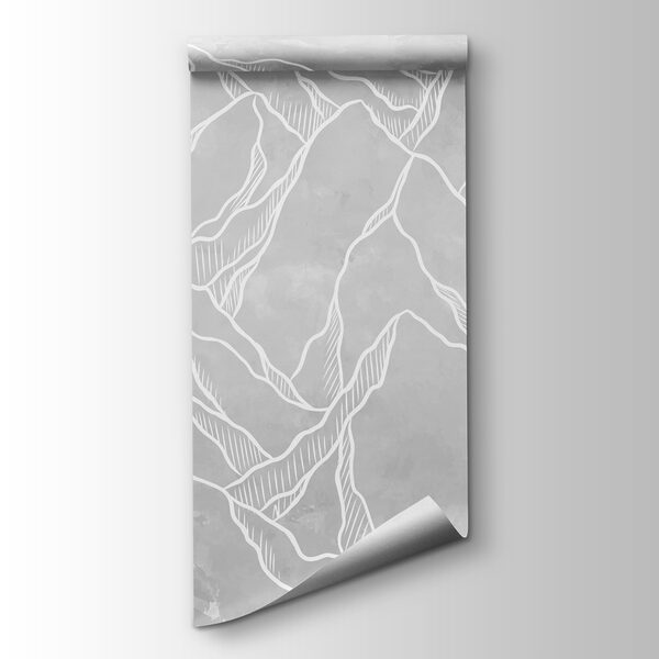 Drawing of a mountain range Drawing of a mountain range