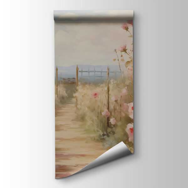 Painting of pink roses