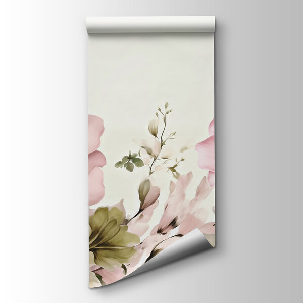 Painting of flowers and leaves Painting of flowers and leaves