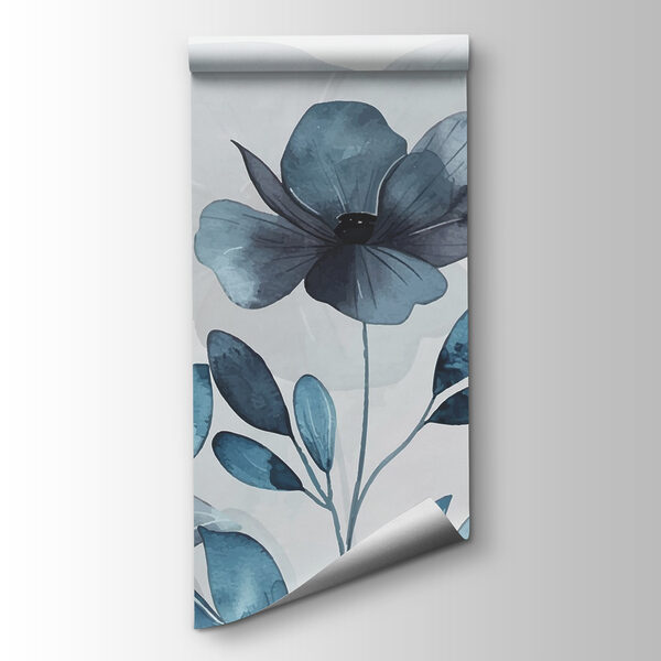 Blue flowers and leaves Blue flowers and leaves