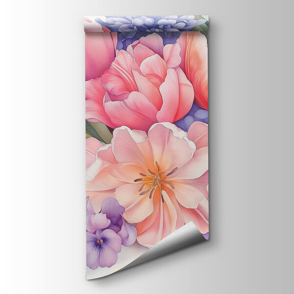 Group of flowers on a white background Group of flowers on a white background