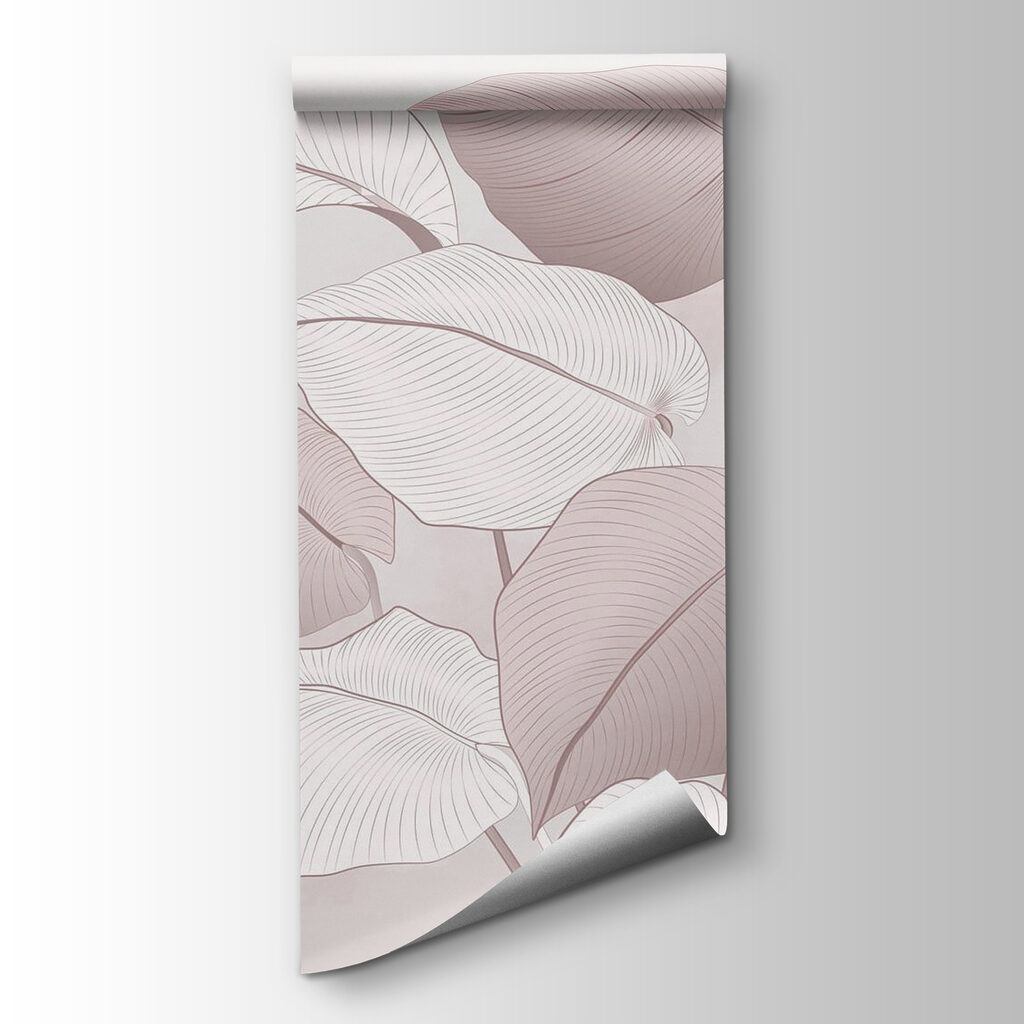 Delicate leaves in soft hues