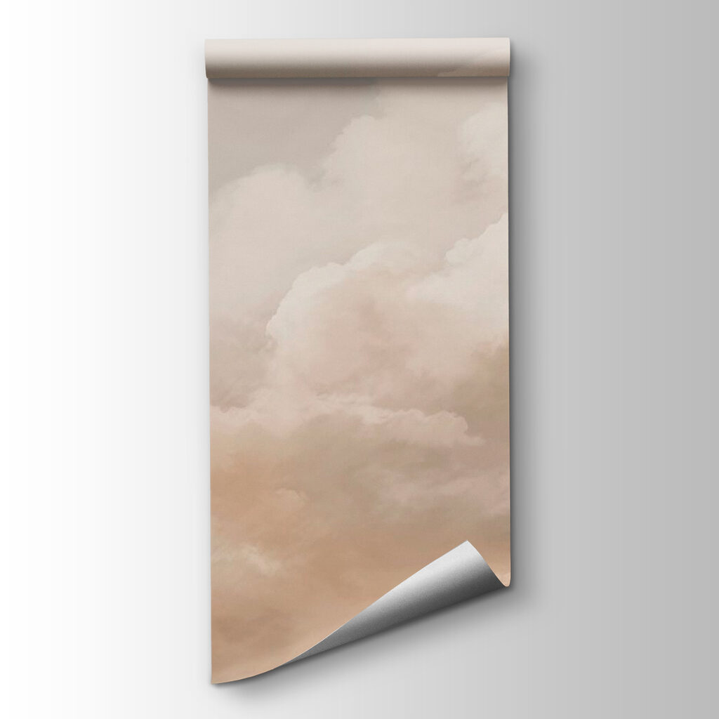 Cloudy sky with a person in the background Cloudy sky with a person in the background