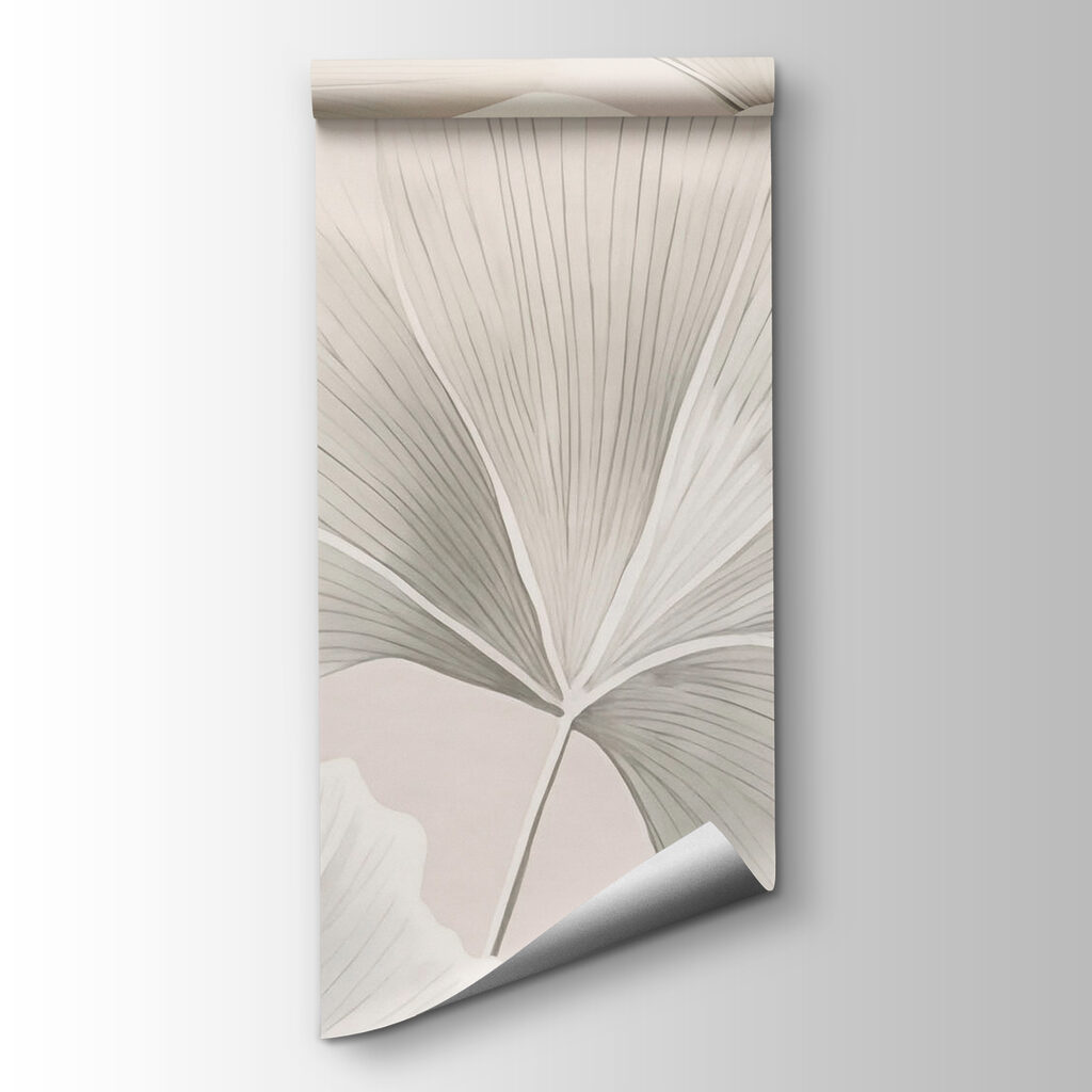 Delicate leaves in soft tones