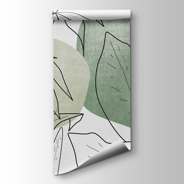 Drawing of leaves and plants