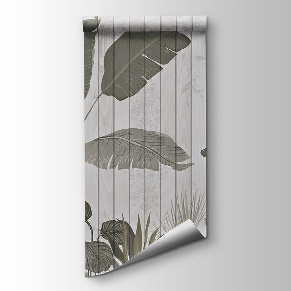 Wallpaper with leaves and plants on it Wallpaper with leaves and plants on it