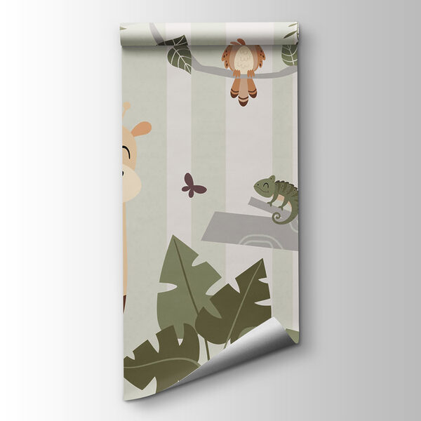 Cartoon of animals in a jungle Cartoon of animals in a jungle