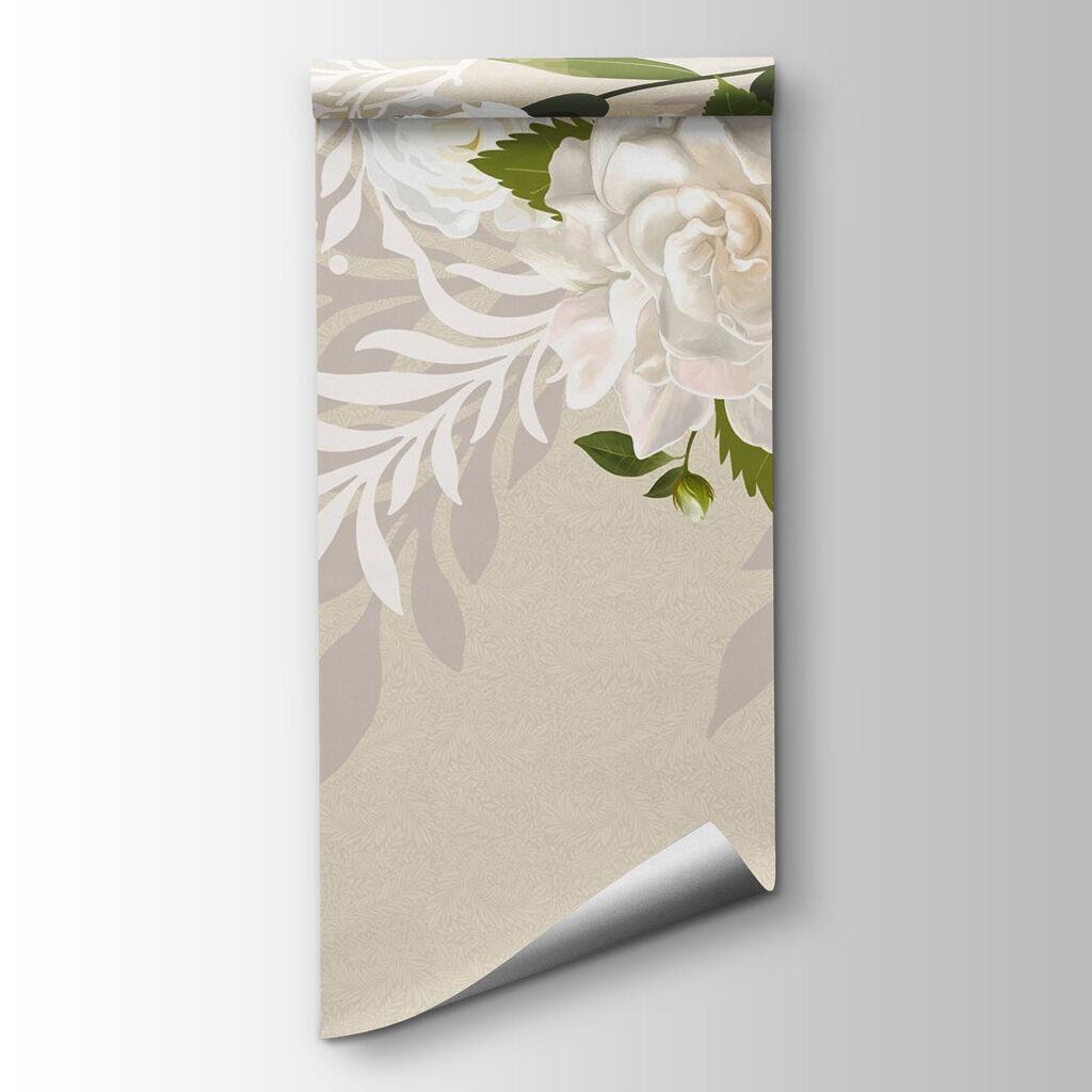 White flowers with green leaves White flowers with green leaves