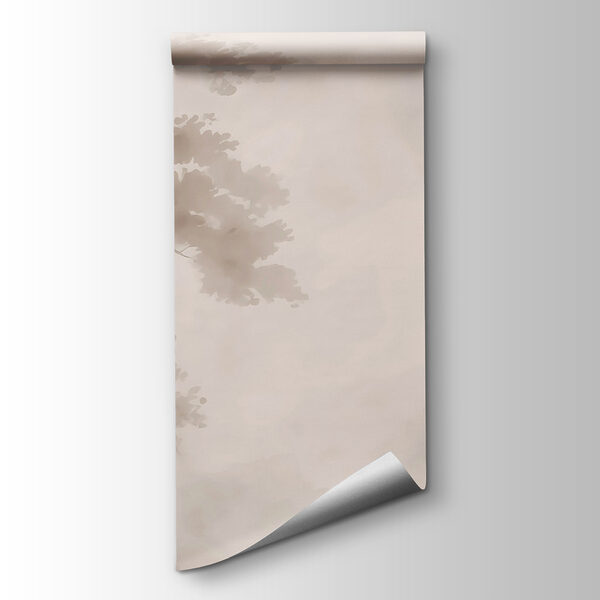 Tree in fog with clouds Tree in fog with clouds