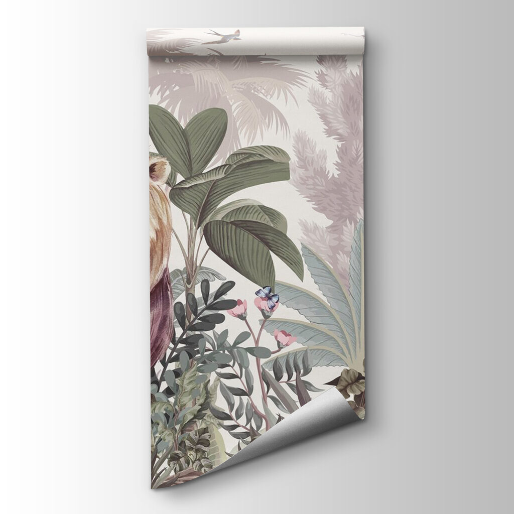 Wallpaper with animals and birds Wallpaper with animals and birds