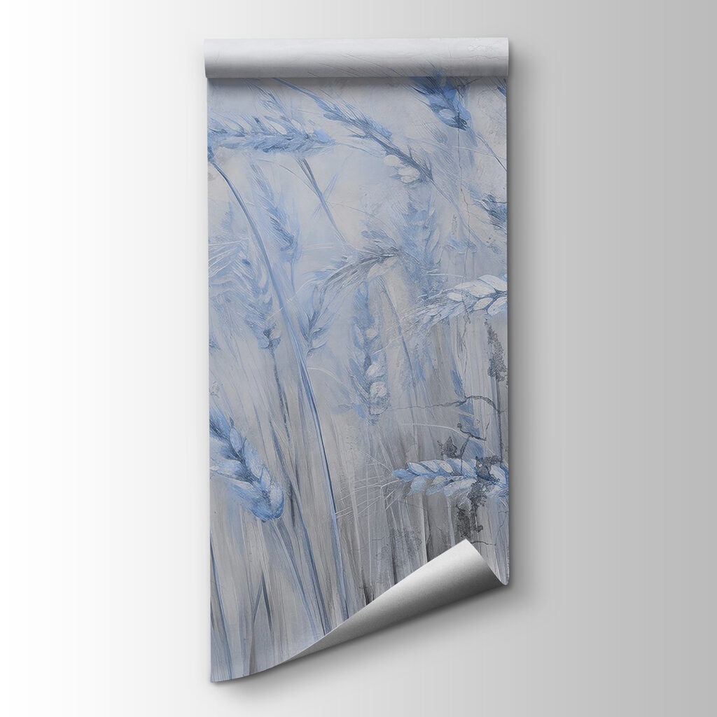 Soft blue waves of gentle wheat Soft blue waves of gentle wheat