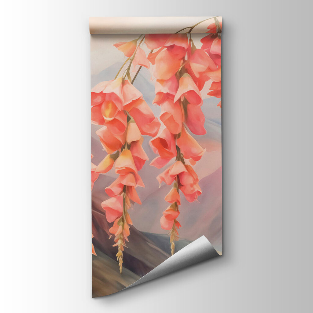 Painting of flowers from a tree Painting of flowers from a tree