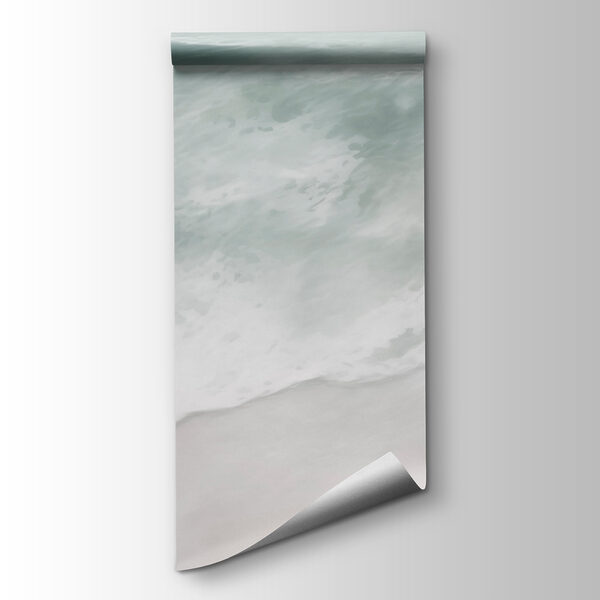 Waves crashing on a beach