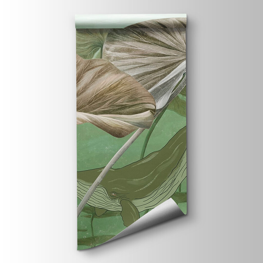 Whale swimming in water