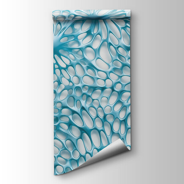 Organic shapes in calming blue tones Organic shapes in calming blue tones