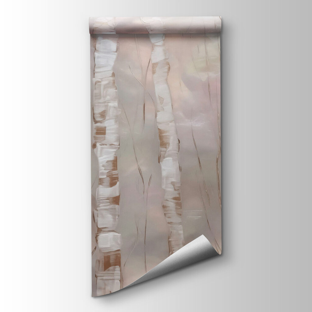 Whispers of nature through birch trees Whispers of nature through birch trees