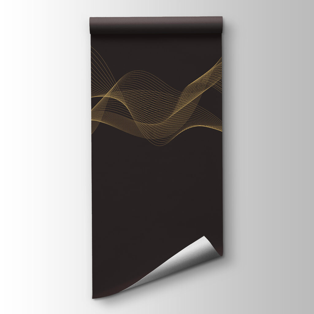 Elegant swirling lines on dark background
