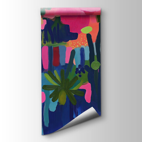 Colorful painting of plants and flowers Colorful painting of plants and flowers