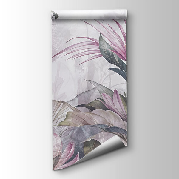 Painting of flowers and leaves