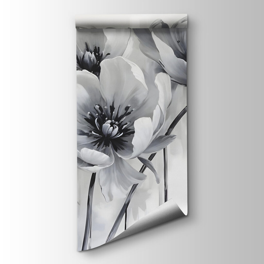 Group of flowers on a white background