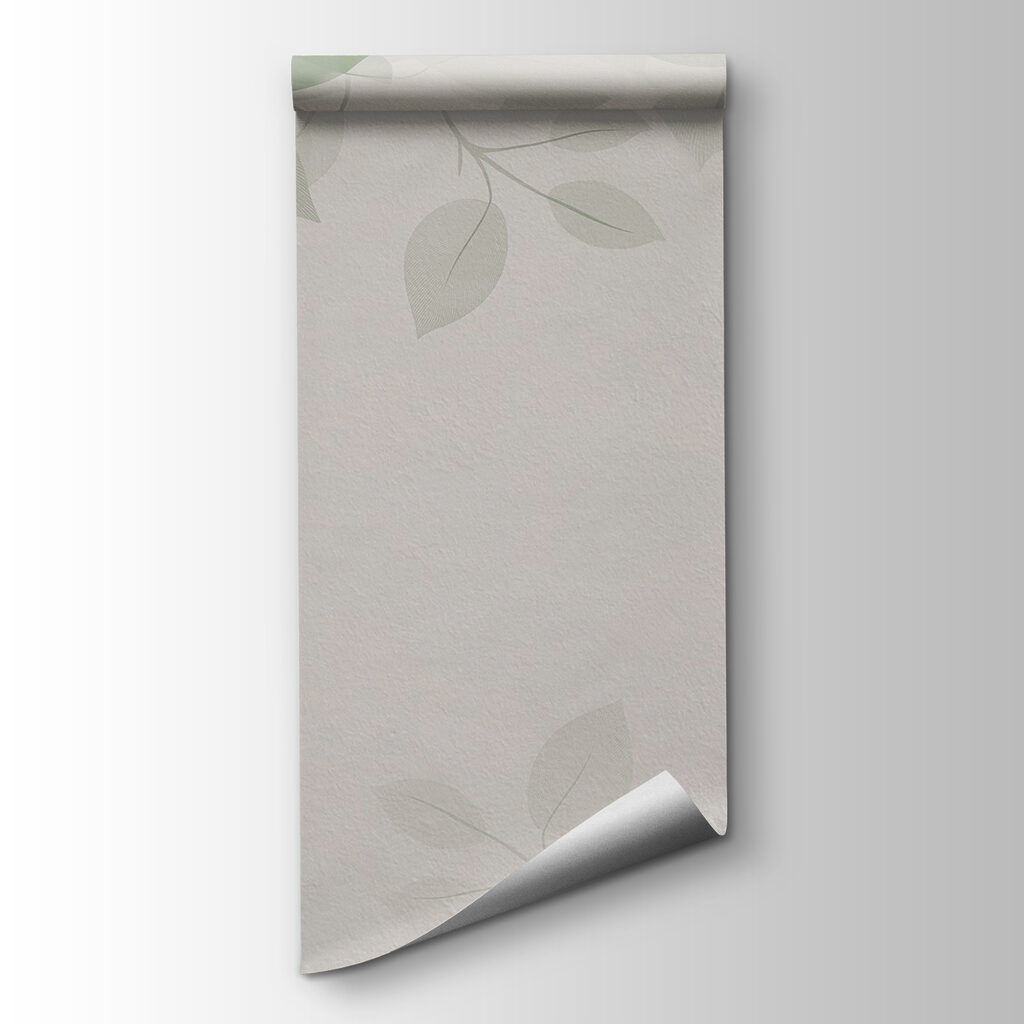 Green leaves on a white background Green leaves on a white background