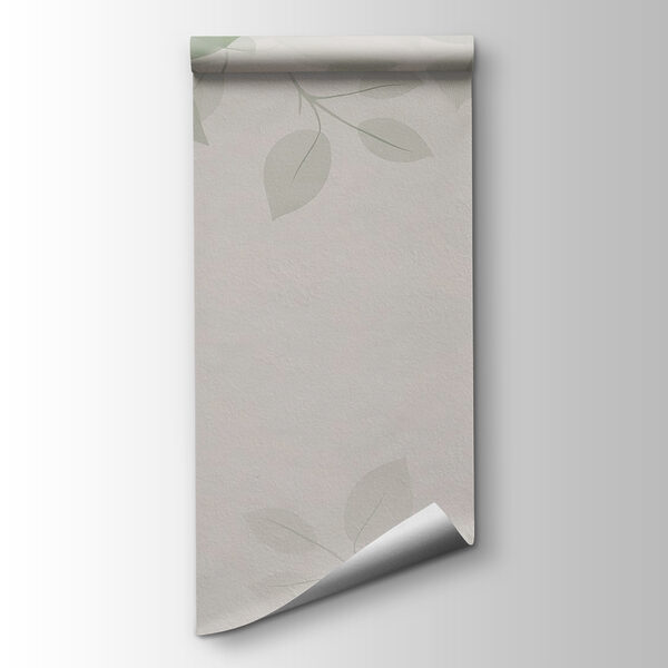 Green leaves on a white background Green leaves on a white background