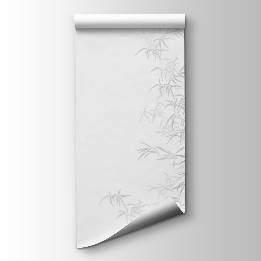 White background with leaves