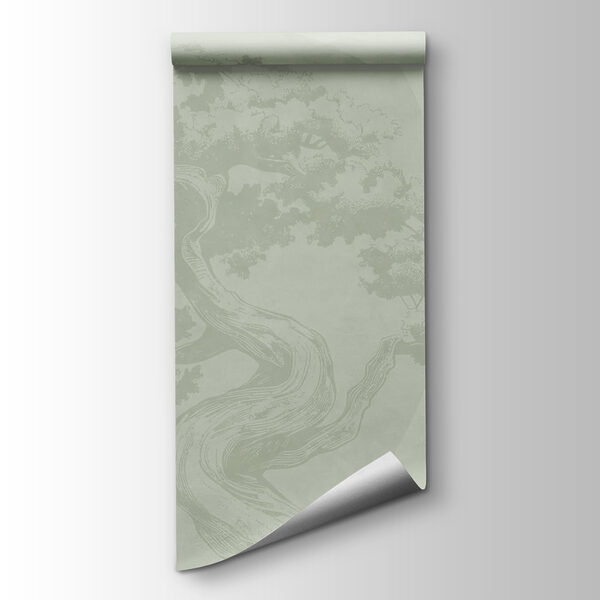 Tree with a curved trunk