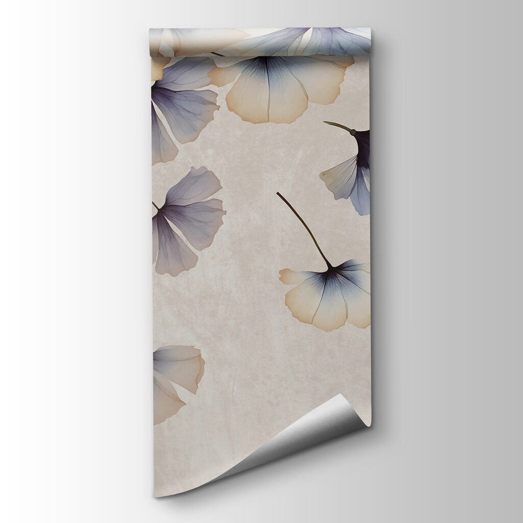 Falling petals in soft hues