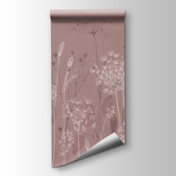 Soft flowers on a muted background