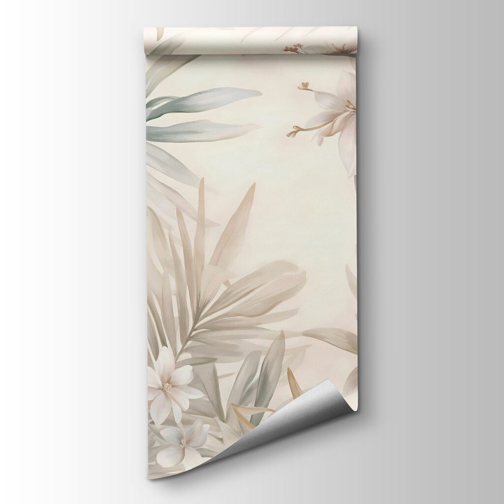 Delicate blooms amidst lush greenery