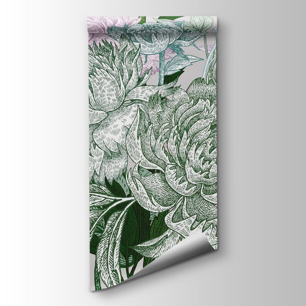 Vibrant floral illustration with detail