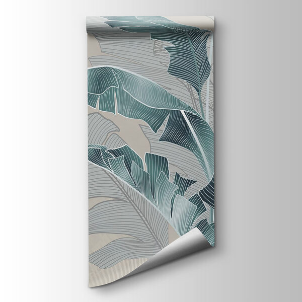 Lush leaves in soft color tones