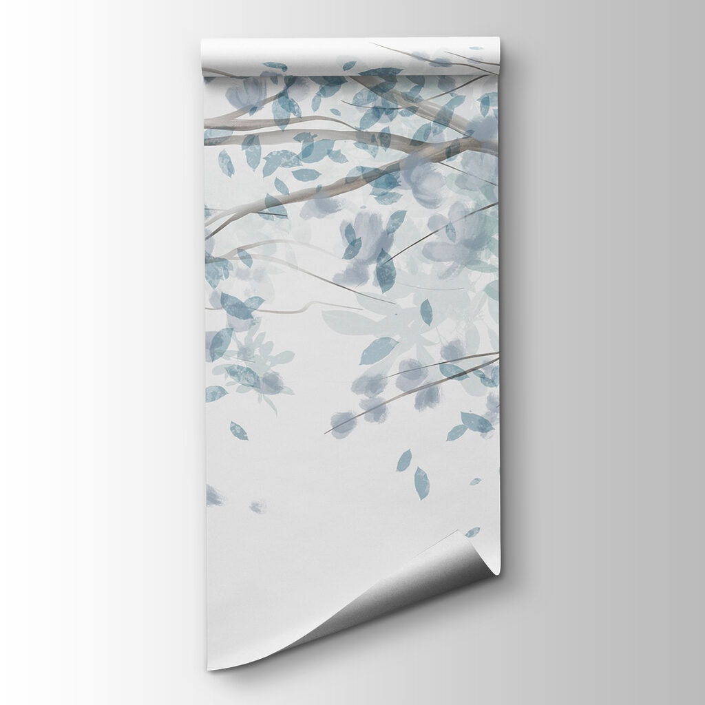 Tree with blue leaves Tree with blue leaves