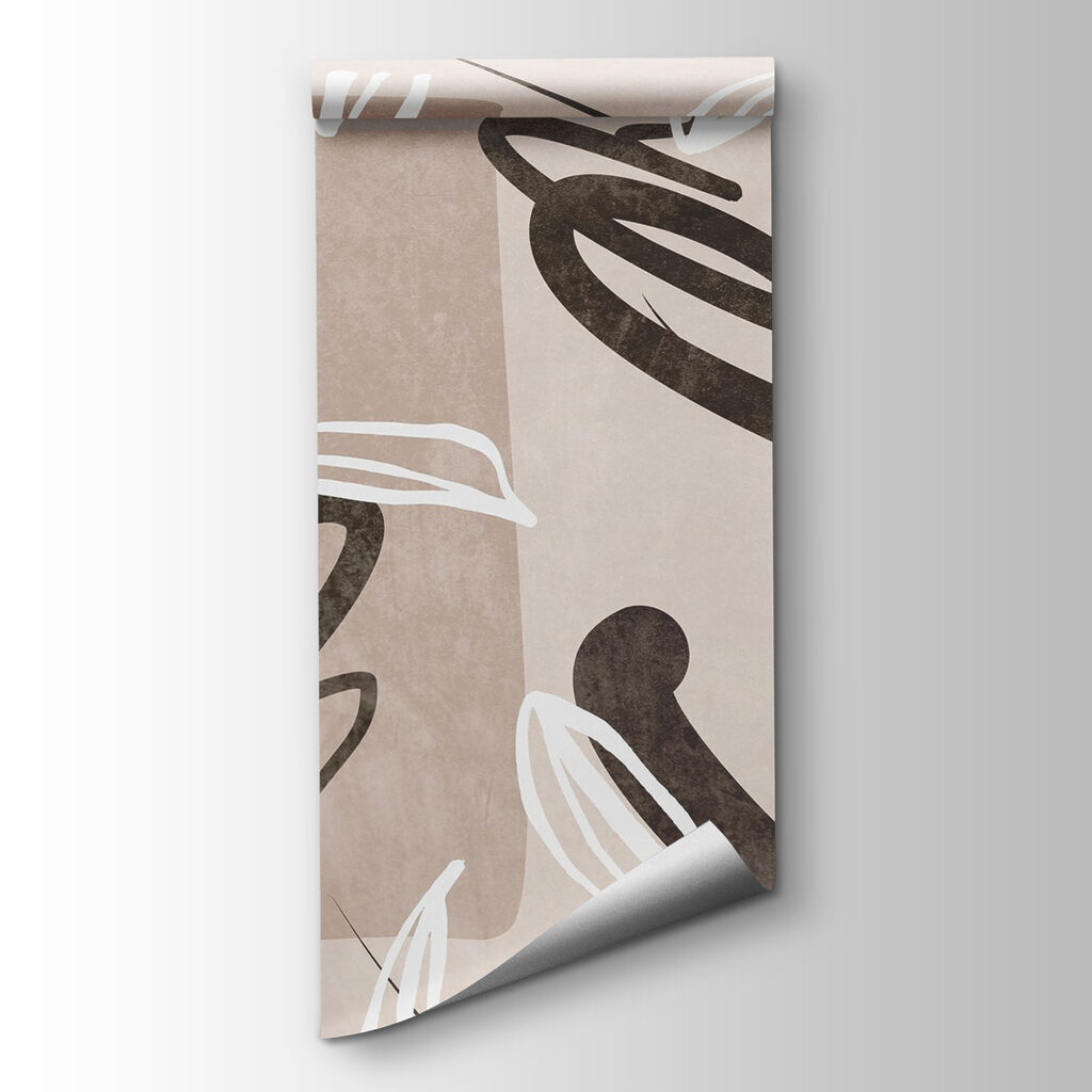 Abstract floral patterns in soft tones