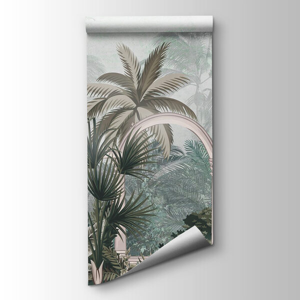Wallpaper with palm trees and a balcony Wallpaper with palm trees and a balcony