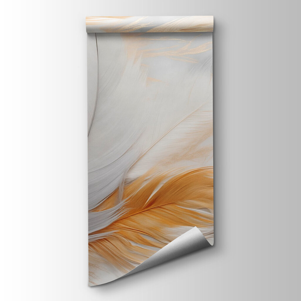 Delicate feathers in soft colors Delicate feathers in soft colors