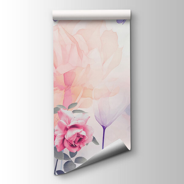 Group of flowers with butterflies Group of flowers with butterflies