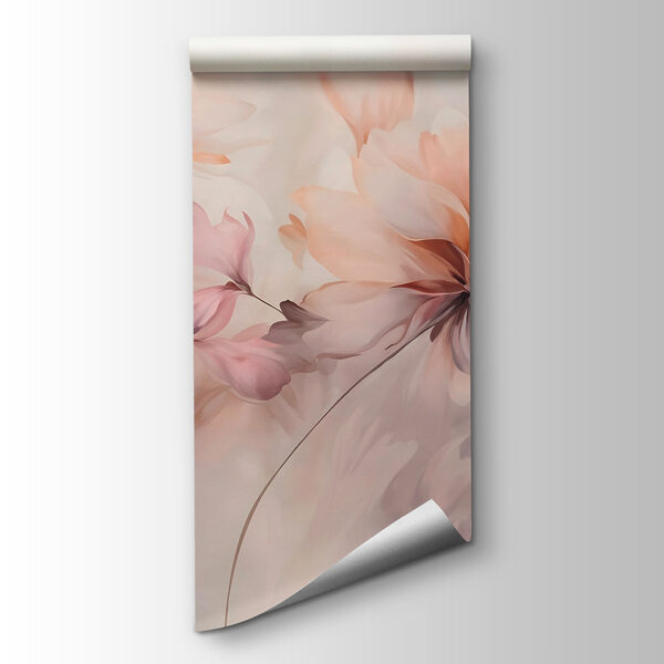 Painting of flowers on a white background