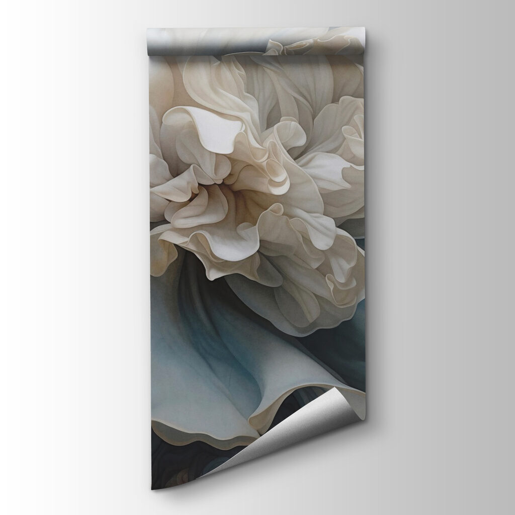 White flower with ruffles