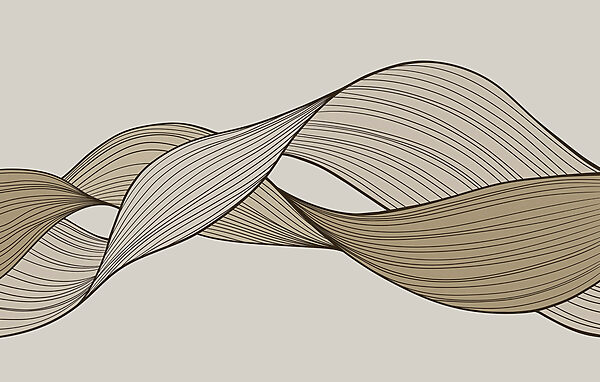 Brown and black wavy lines Brown and black wavy lines