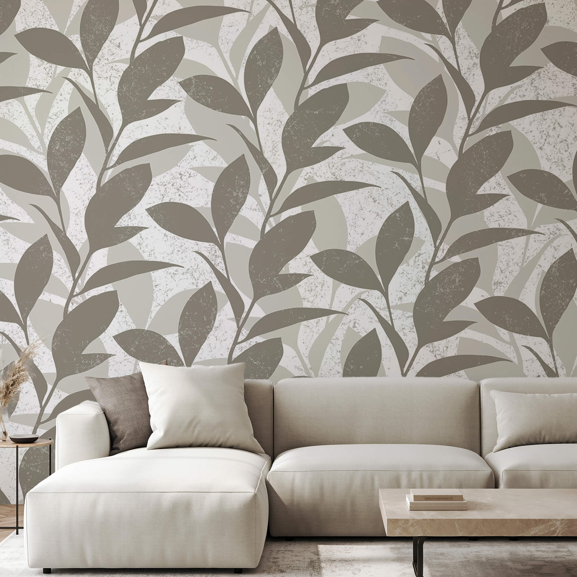 Motif de feuilles sur fond blanc Motif de feuilles sur fond blanc