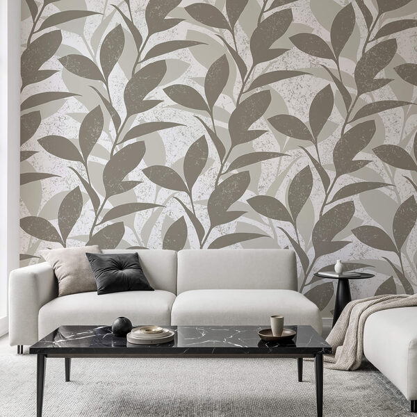 Motif de feuilles sur fond blanc Motif de feuilles sur fond blanc