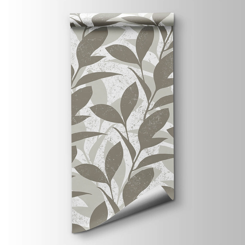 Pattern of leaves on a white background Pattern of leaves on a white background