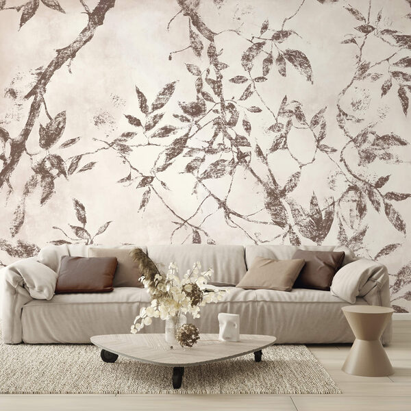 - Feuilles délicates sur un fond doux - Feuilles délicates sur un fond doux