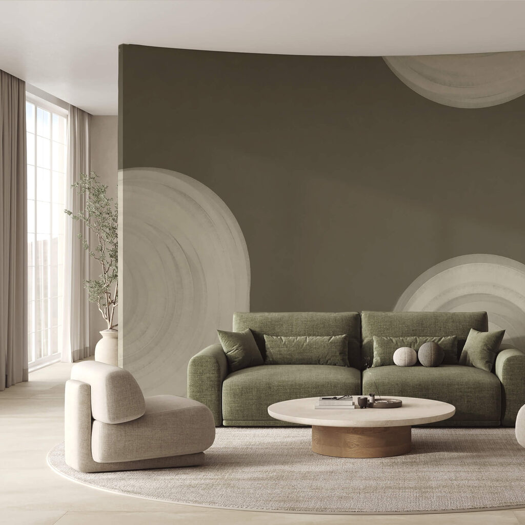 Objet blanc tourbillonnant sur fond brun Objet blanc tourbillonnant sur fond brun