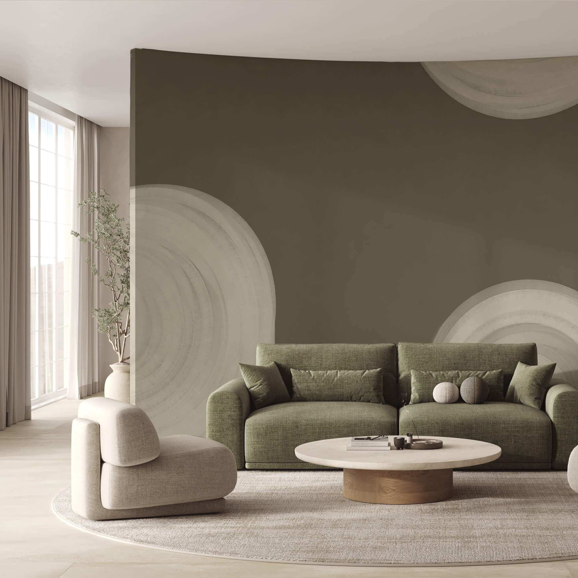 Objet blanc tourbillonnant sur fond brun Objet blanc tourbillonnant sur fond brun