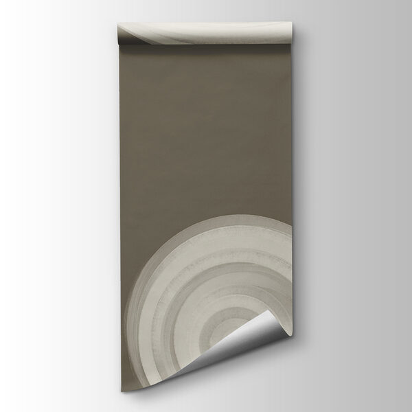 White swirly object on a brown background White swirly object on a brown background