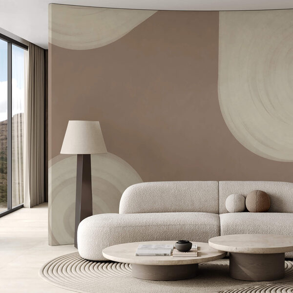 Cercles blancs tourbillonnants